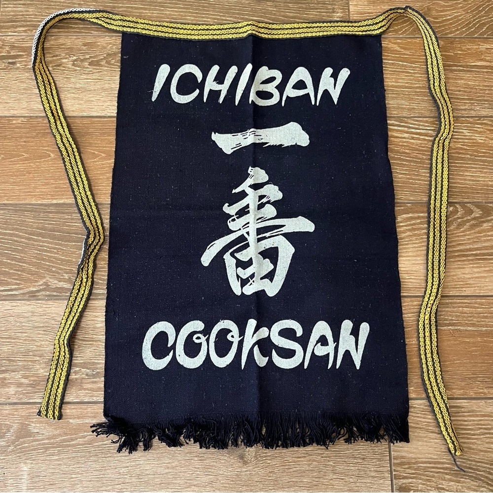 Vintage Ichiban Cooksan Japanese Sushi Chef Apron
